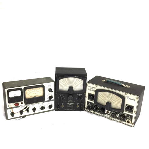 Crown SG-1 SG-201 フルレンジテストオシレーター SANWA STR-307 トランジスターチェッカー 測定器 セット